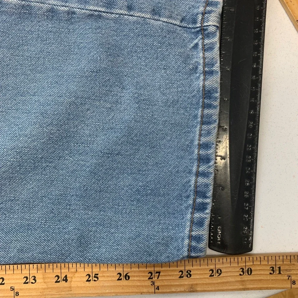 Levis 550 Relaxed Fit Light Wash Denim Jeans Mens 40x30 (fit 40x29) Tapered